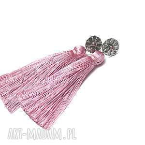 boho antique pink vol 3- kolczyki