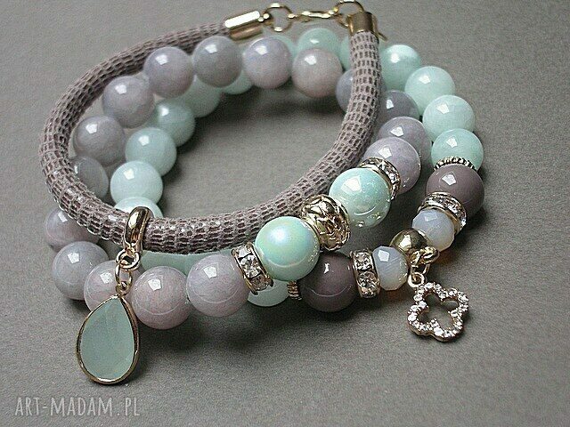 CAPPUCCINO, LATTE AND LIGHT BLUE /01.08.16/ set ręcznie wykonane