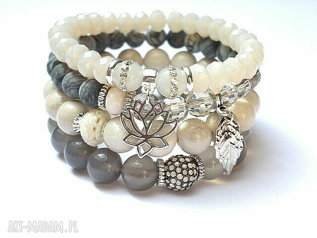 GREY AND IVORY SET /06 2014/ ręcznie wykonane