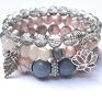 trendy bransoletki howlity light rose and grey /06 2014/ - duo