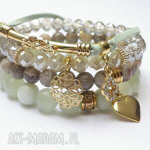 mint and beige set