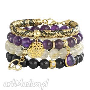 violet gold & black