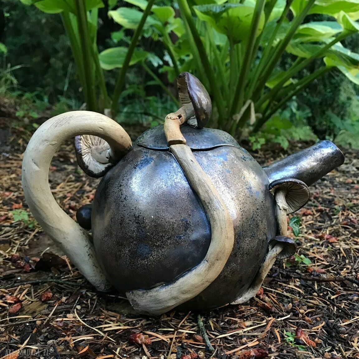 Czajnik ceramiczny Grzyby