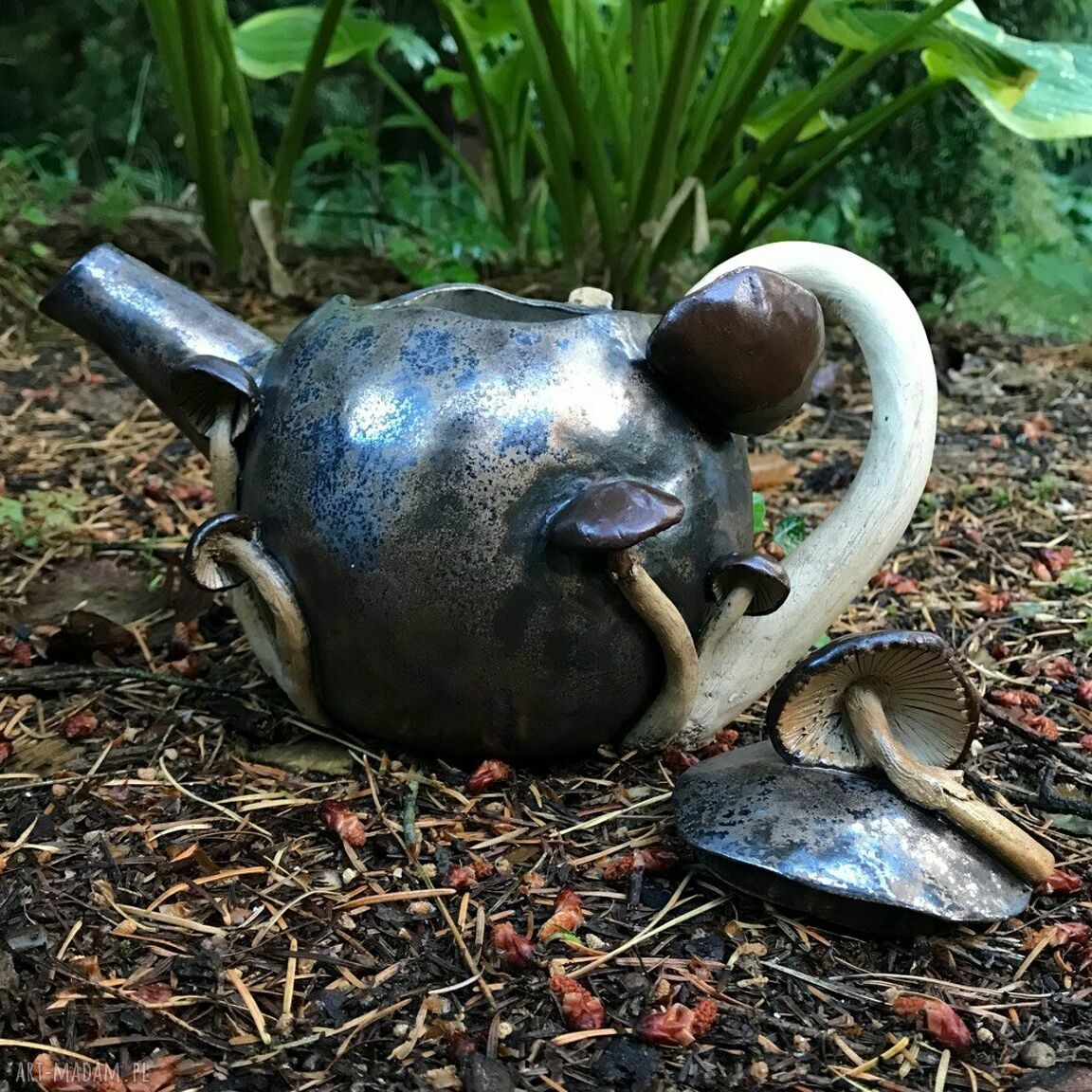 Czajnik ceramiczny Grzyby