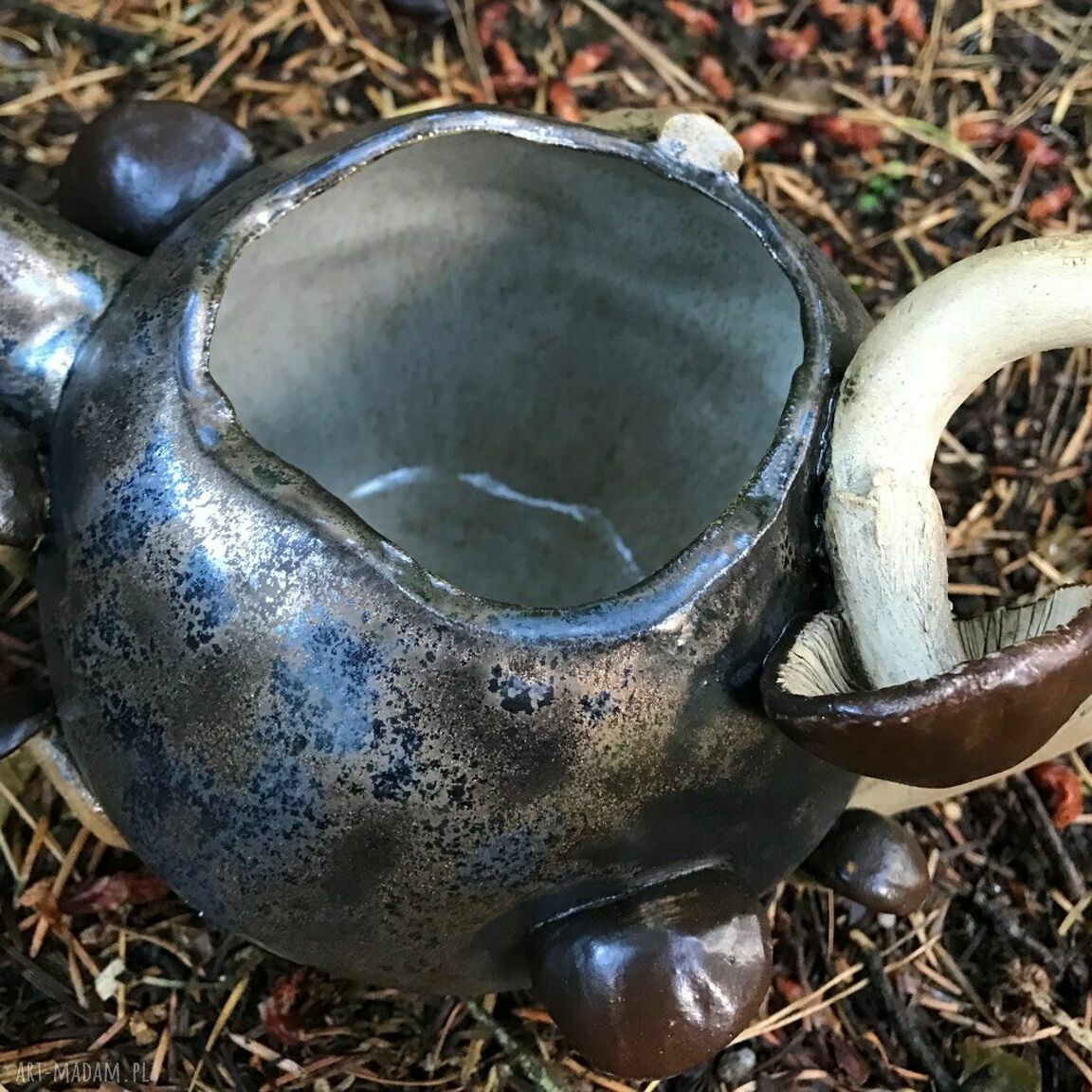 Czajnik ceramiczny Grzyby