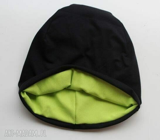 czapka 2 w 1 dresowa dwustronna dwukolorowa beanie