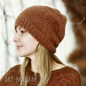 czapka beanie carmel