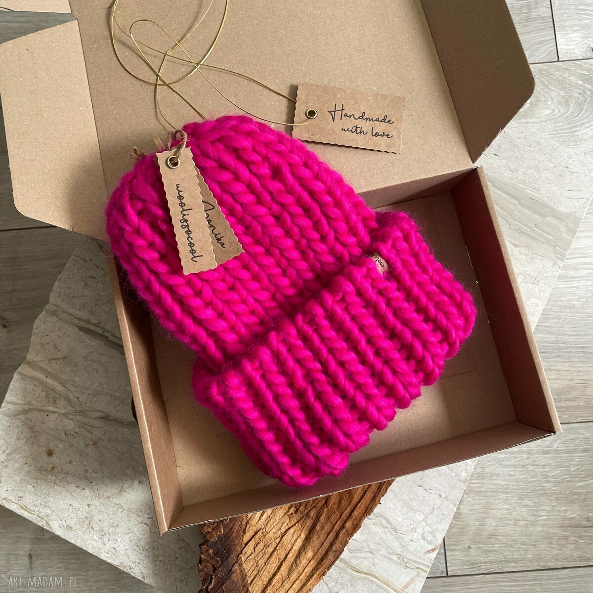 Czapka beanie chunky na zimę gruba dzianina i ciepło od pierwszego założenia
