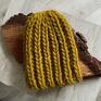 niesztampowe czapki czapka beanie chunky mustard