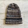 czapki czapka beanie soft tweed / handmade