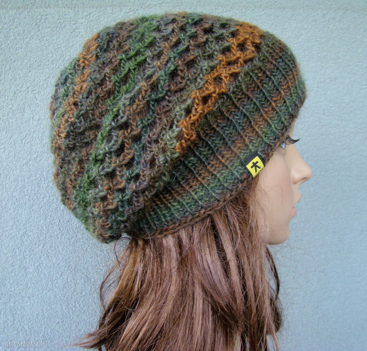 czapka - beret ażurowy - kolory
