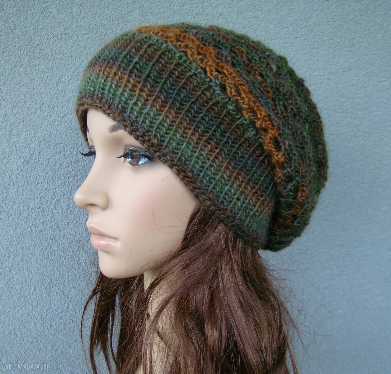 czapka - beret ażurowy - kolory