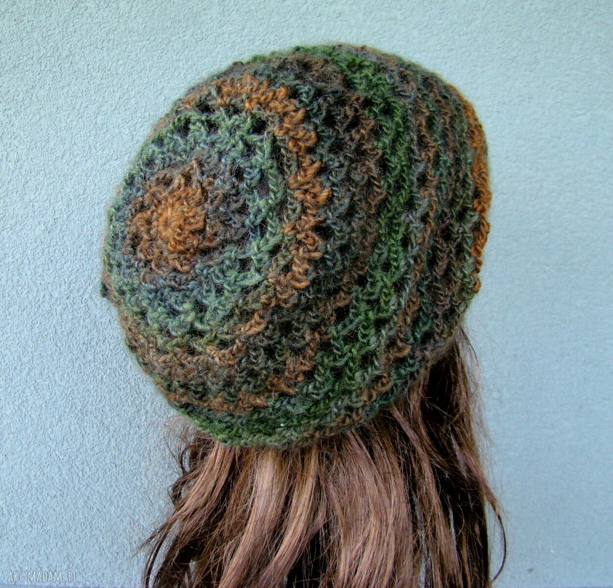 czapka - beret ażurowy - kolory