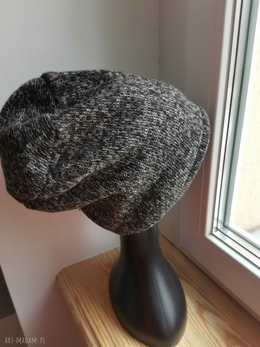Czapka damska bez podszewki - obwód głowy 58 cm, Ruda Klara