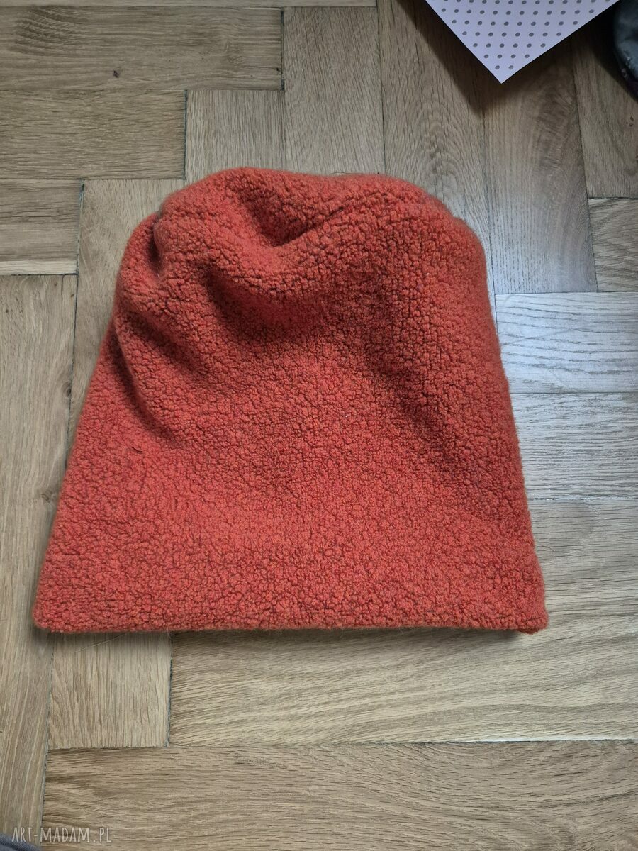 Czapka boho Frida z podszewką - super ciepła (rozmiar uniwersalny)