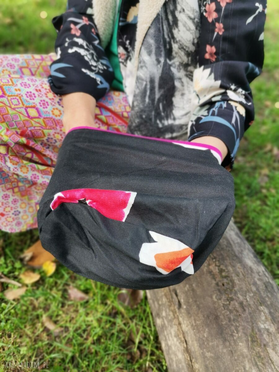 Czapka boho codzienna na podszewce - rozmiar uniwersalny