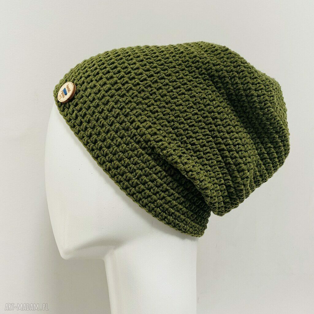 Cienka czapka przejściowa z bawełny khaki S/M - all season