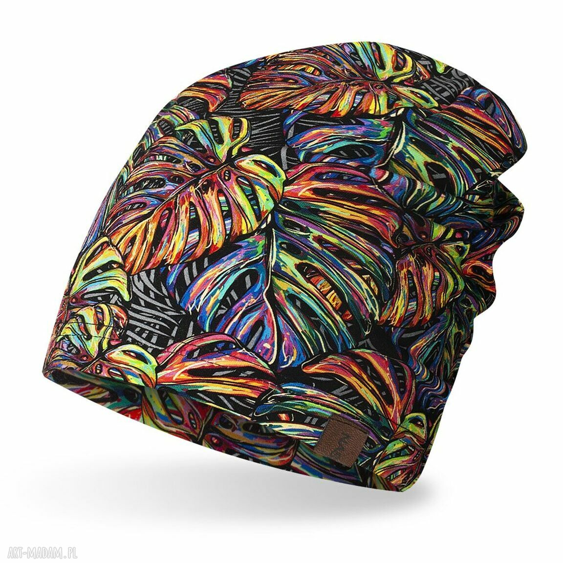 Czapka cienka i lekka do biegania bawełniana kolorowa „Smerfetka” (unisex)