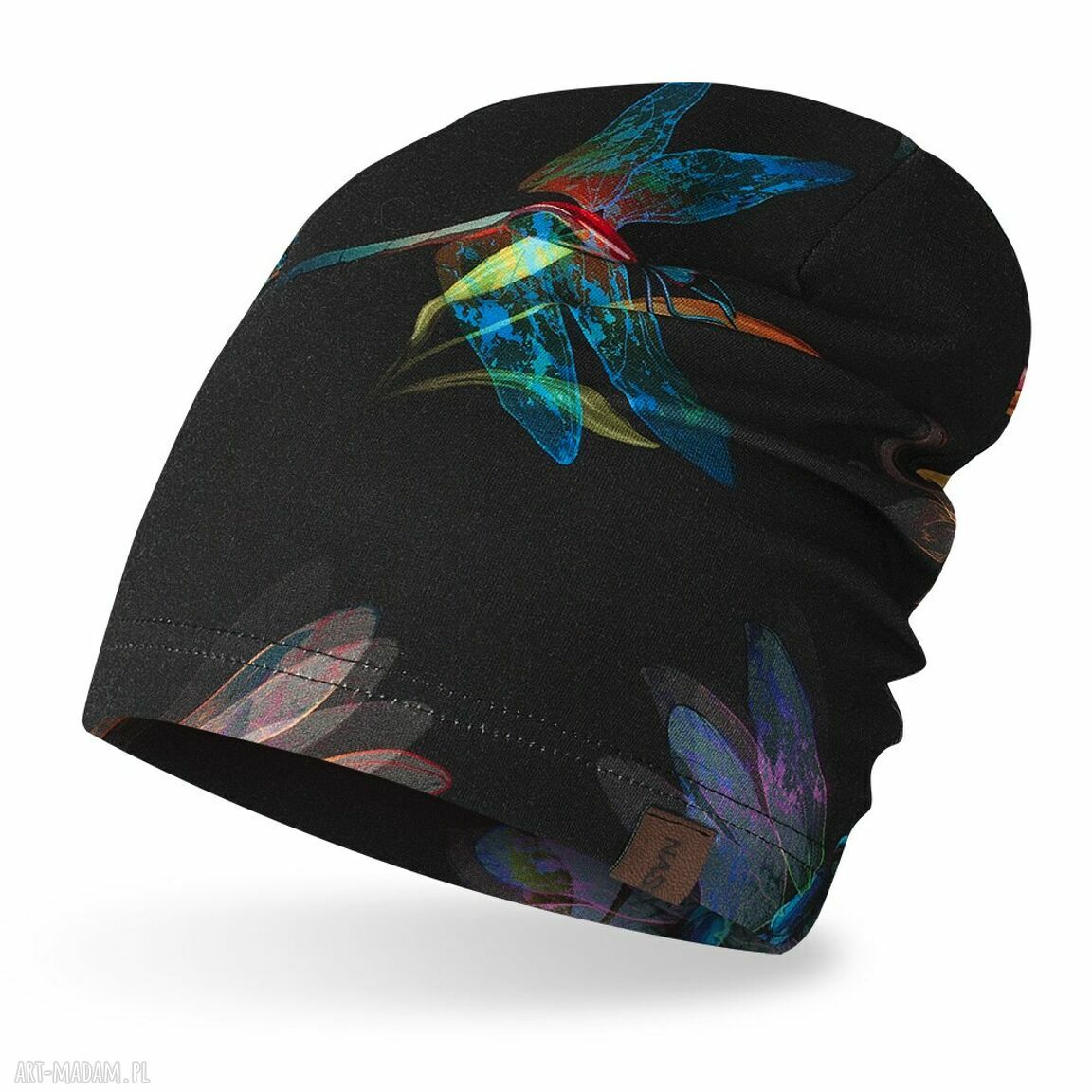 Czapka cienka lekka biegania baweŁniana smerfetka bawełna dresowa