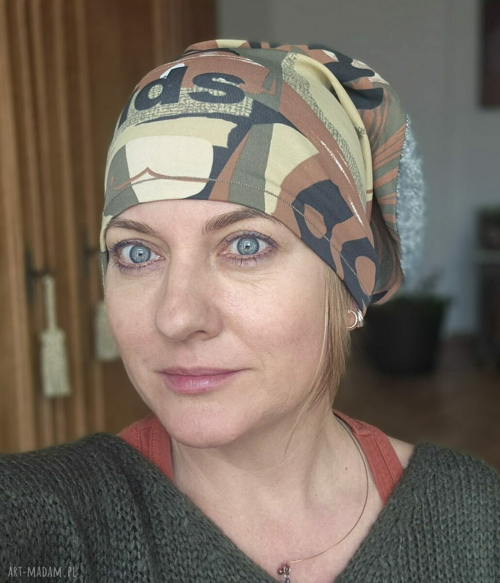Czapka codzienna bez podszewki - rozmiar uniwersalny (ręcznie wykonana)