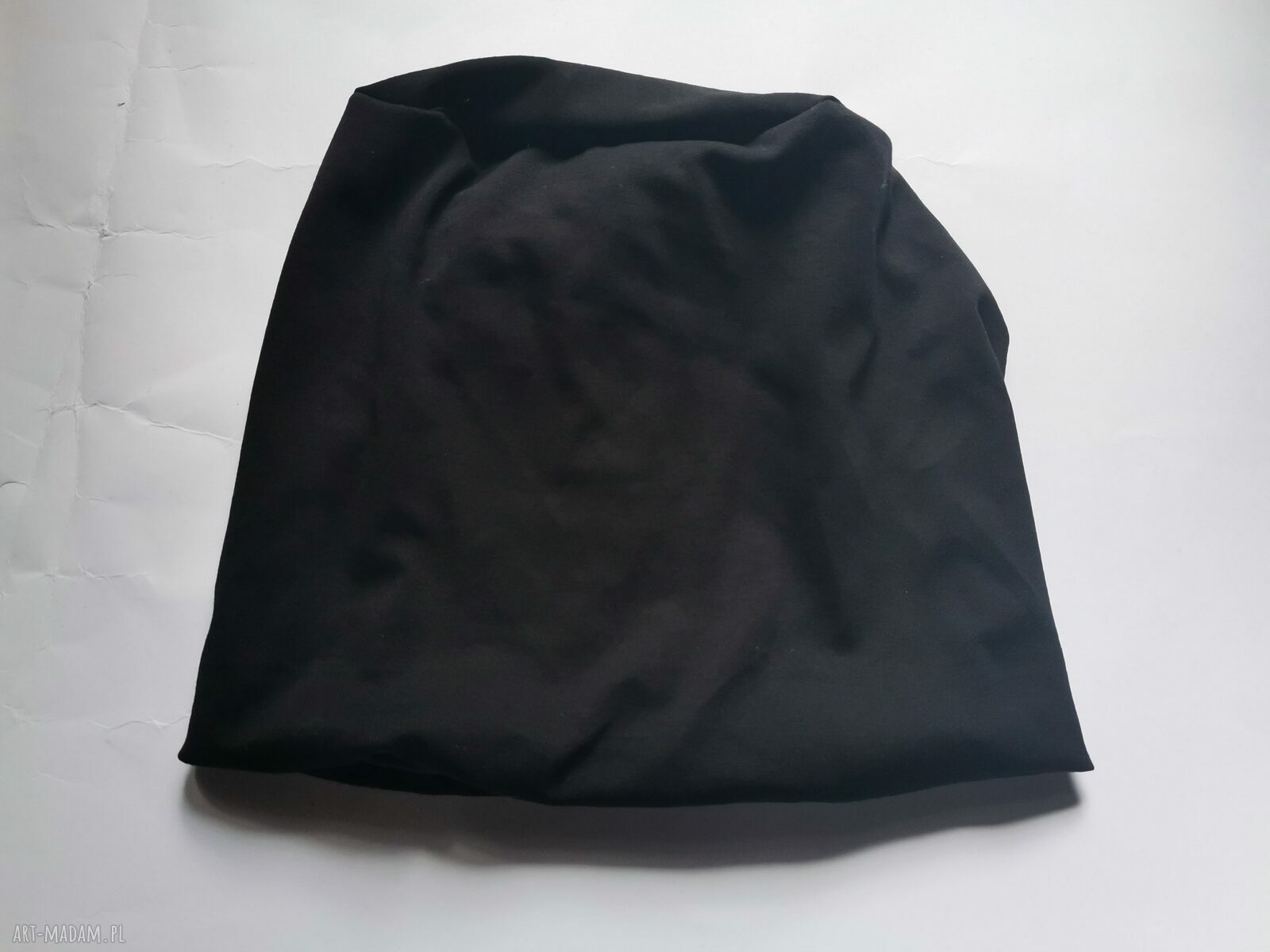 Czarna czapka unisex na podszewce - one size
