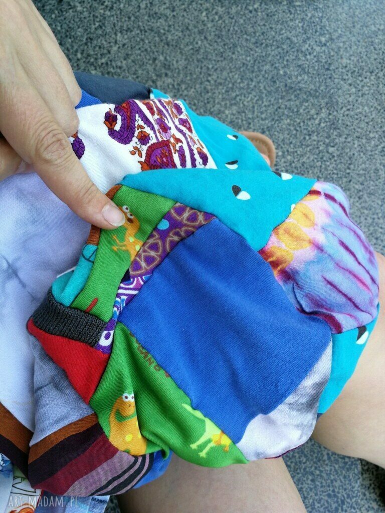 Wiosenna czapka damska etno boho folk na podszewce (59 cm)