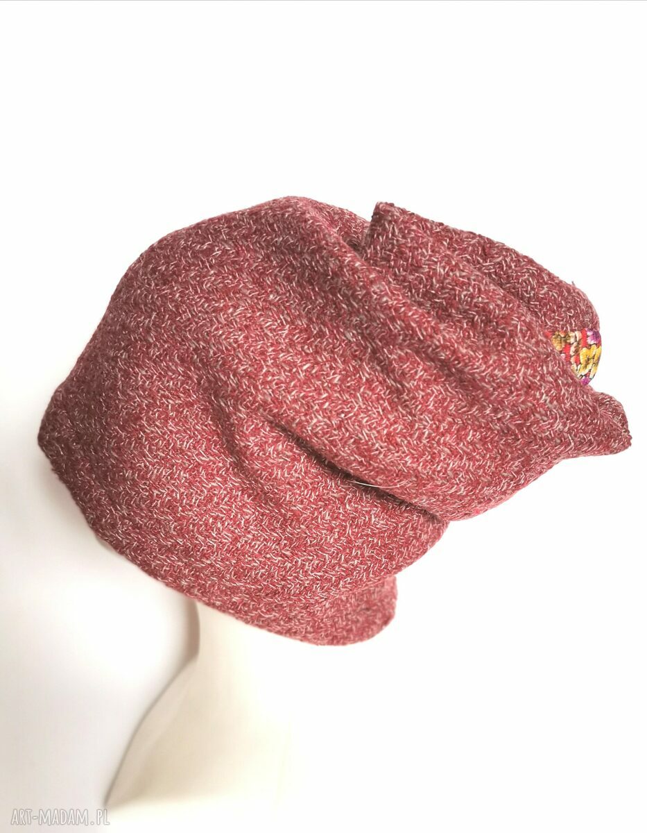 Czapka damska nierozciągliwa na podszewce - długa Smerfetka, obwód 59 cm