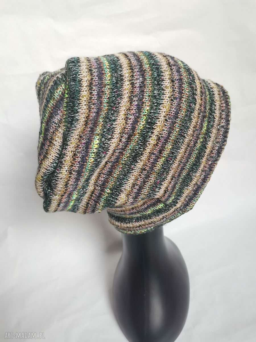 Czapka unisex bez podszewki Boho Frida - miła, wełniana i ręcznie robiona