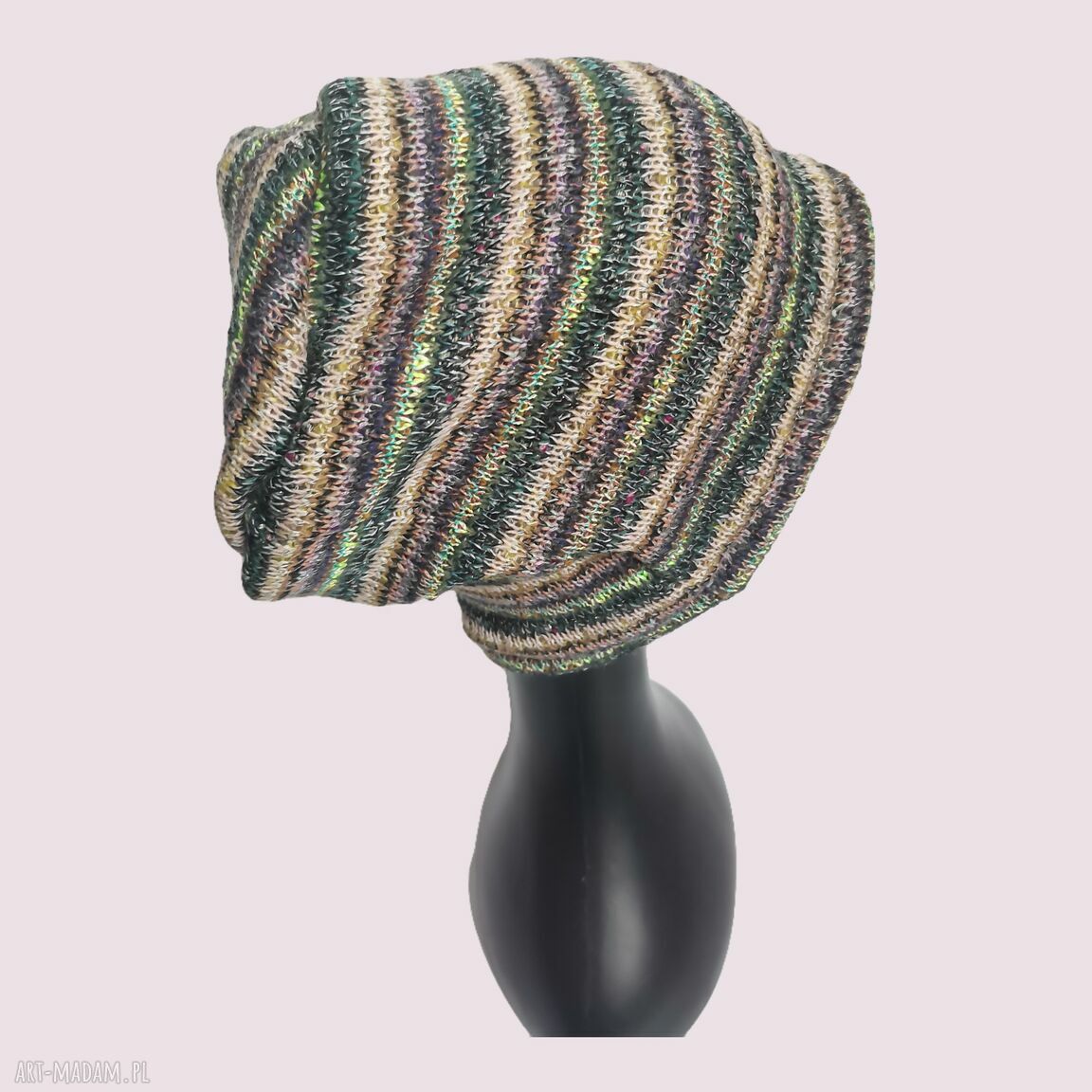 Czapka unisex bez podszewki Boho Frida - miła, wełniana i ręcznie robiona