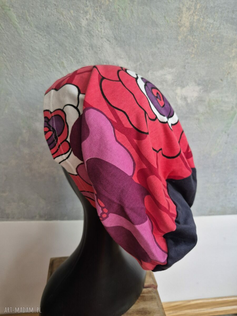 Czapka dzianinowa Boho Frida bez podszewki - oddychająca i wygodna