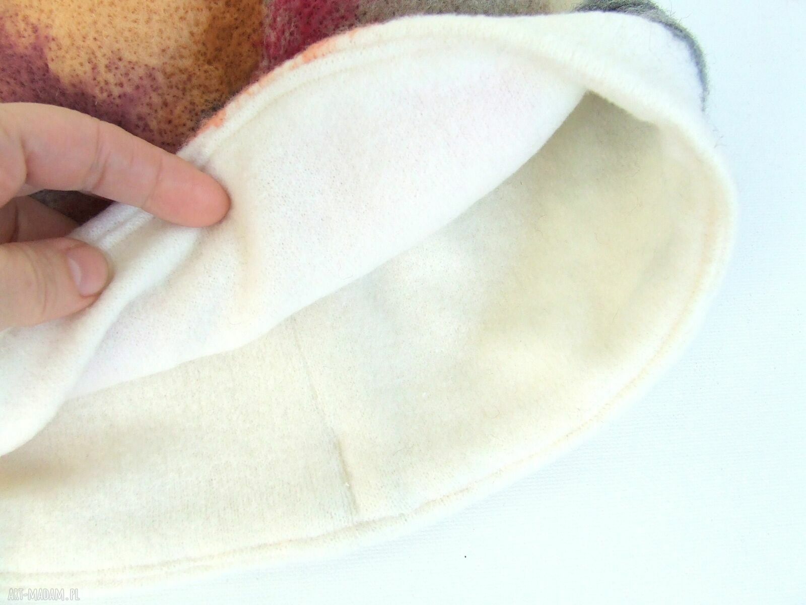 Podgląd projektu czapki handmade na zamówienie