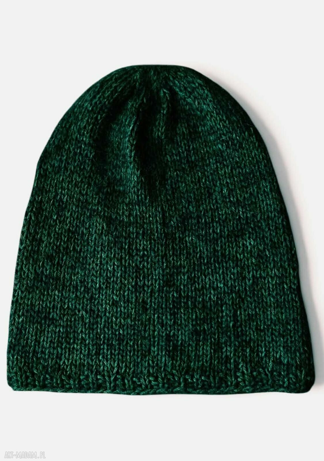 Czapka Emerald - zielona czapka damska handmade