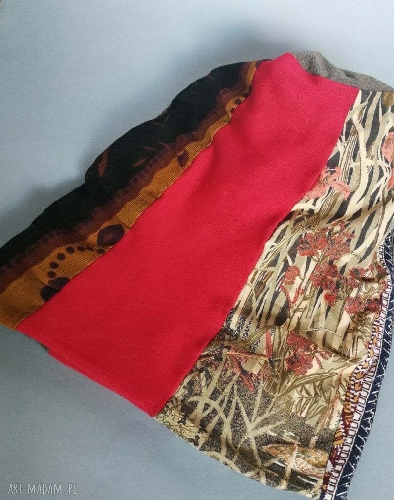 Czapka etno boho handmade patchwork „Orient-Folk” na podszewce
