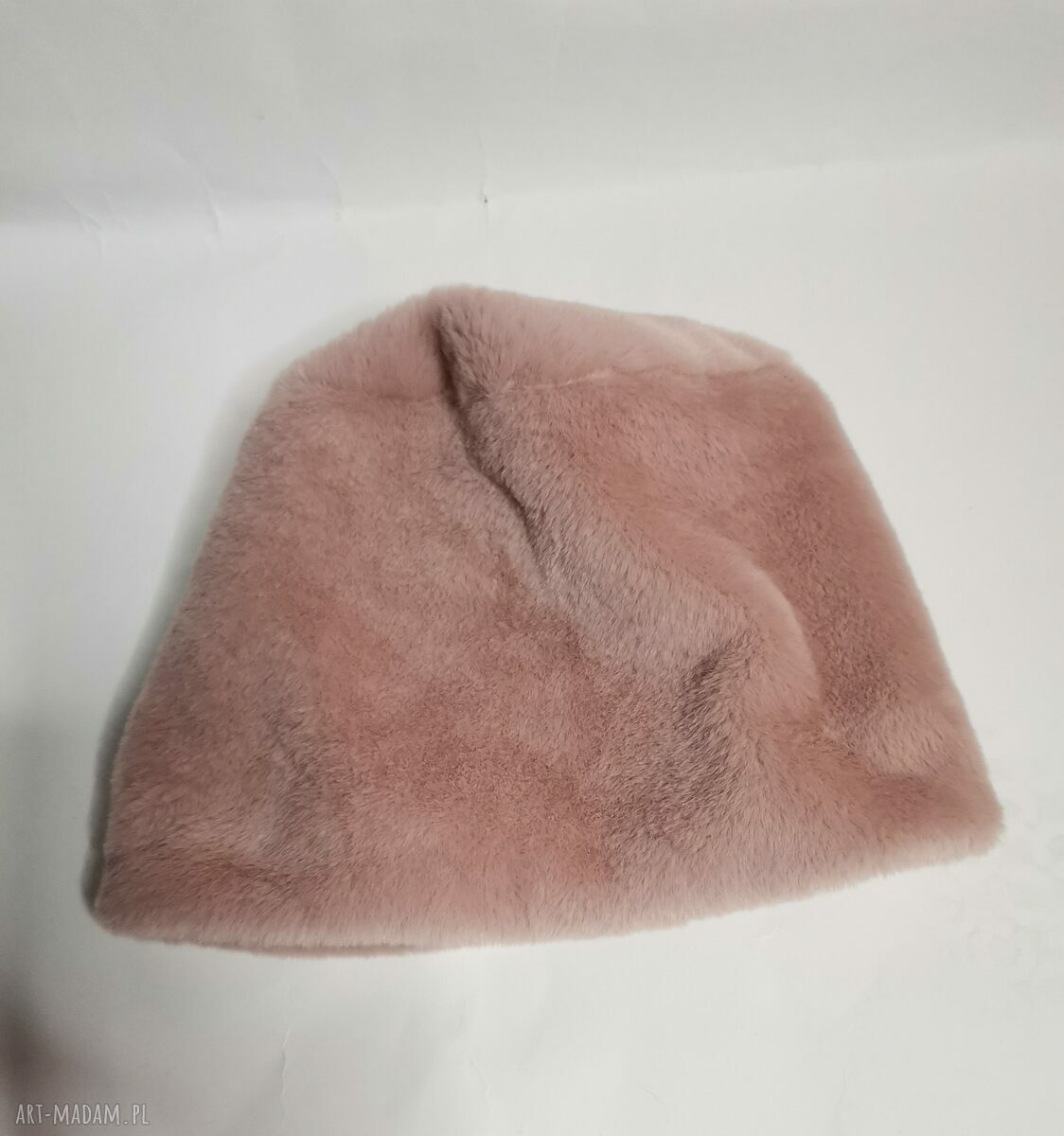Czapka futrzana zimowa Ruda Klara - etno boho z frędzlami