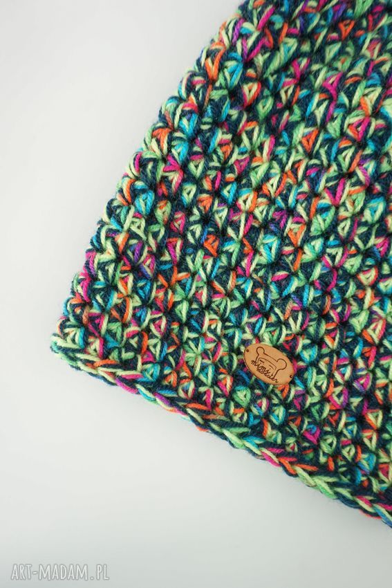 Czapka handmade beanie No. 020 dla dziecka - krasnal (zimowa, nie gryzie)