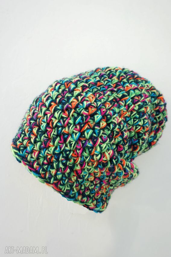 Czapka handmade beanie No. 020 dla dziecka - krasnal (zimowa, nie gryzie)