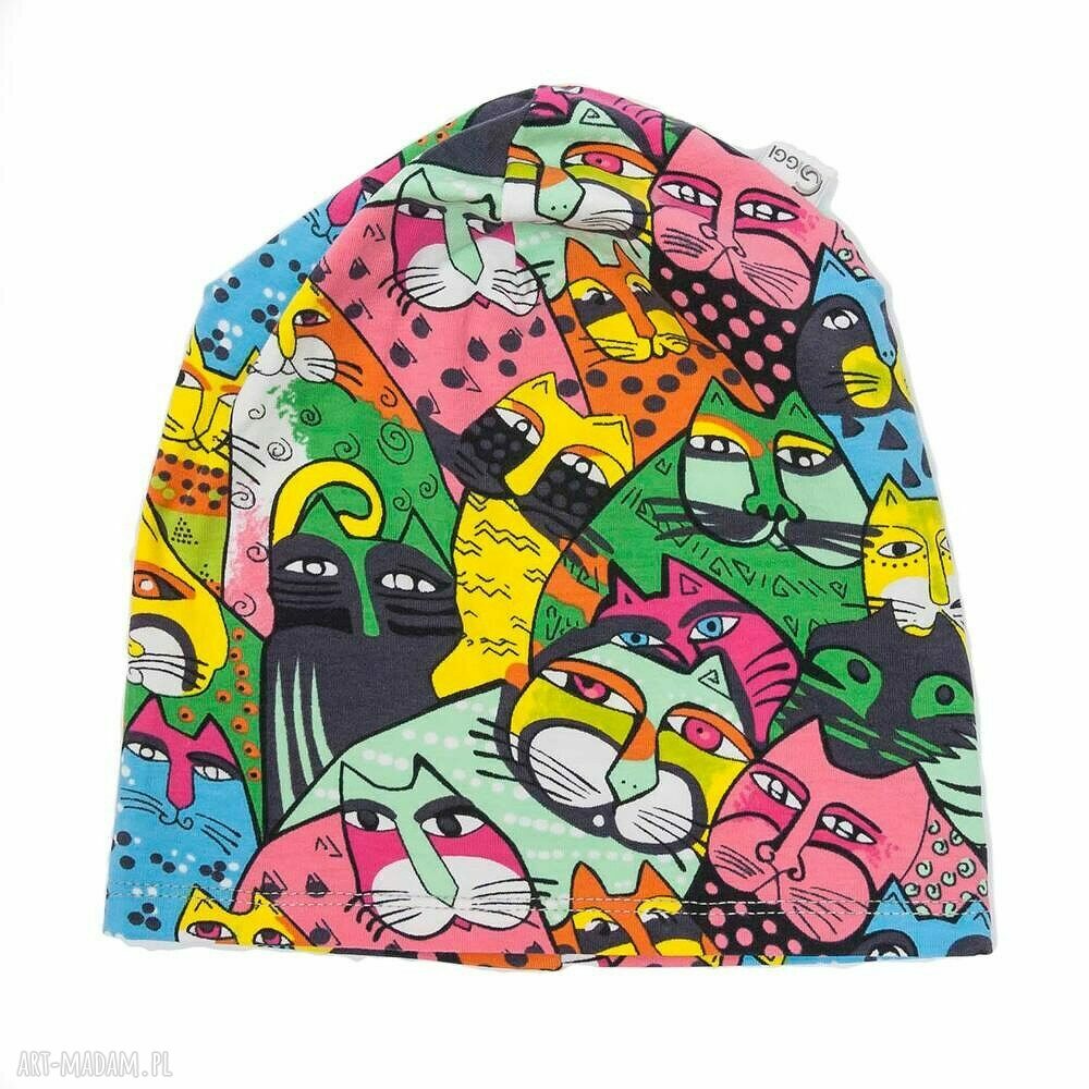 Czapka Jersey - Kolorowe Koty