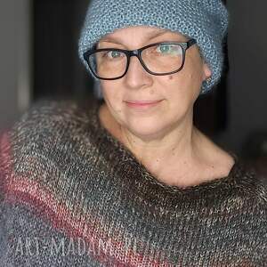 czapka luxe - duża - wełniana czapka, lekka czapka, na prezent