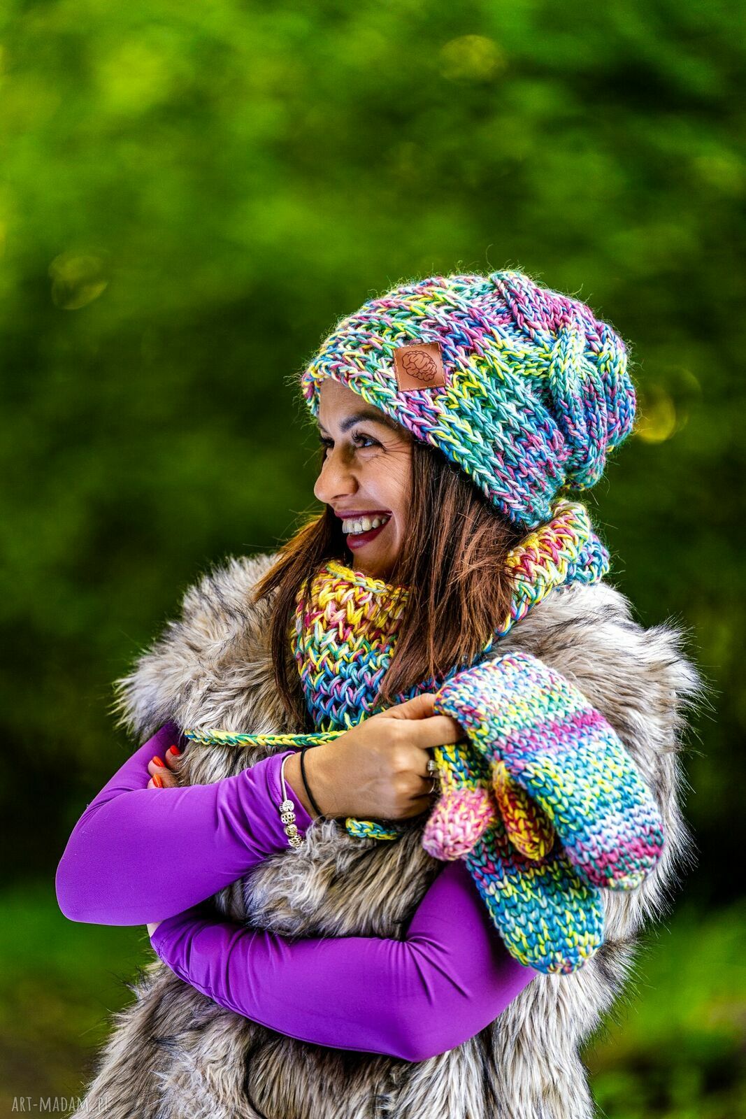 Czapka MERINO 100% This is it „Cukierki”