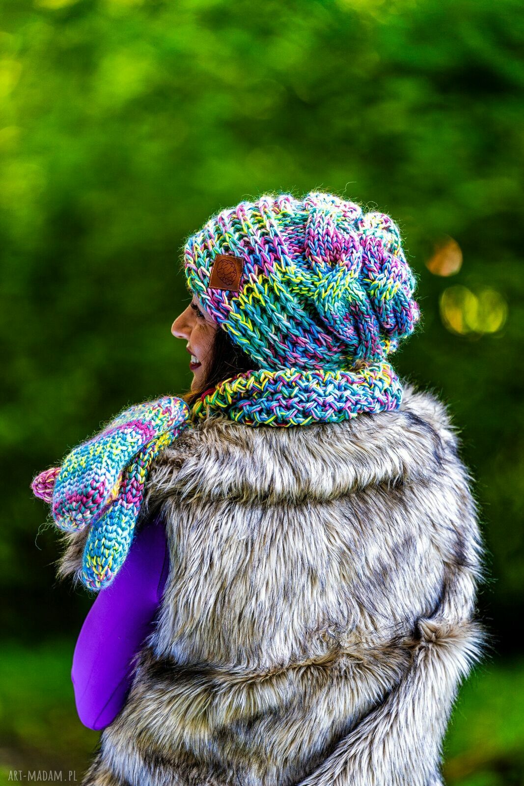 Czapka MERINO 100% This is it „Cukierki”