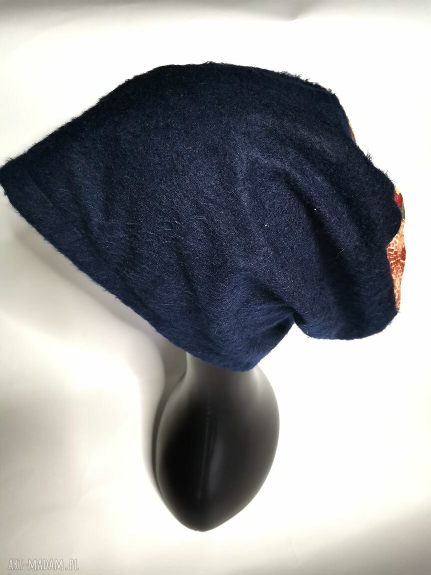 Czapka na podszewce 58-59 cm - nierozciągliwa, ręcznie robiona