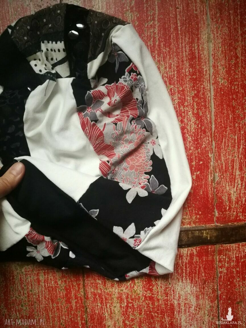 Czapka damska na podszewce - rozmiar uniwersalny, boho folk „będę jak foka płetwami klaskać”