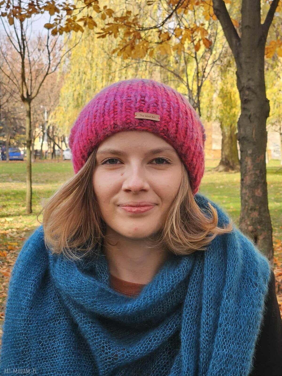 Ciepła czapka Orion - miękkie merino, moher i jedwab