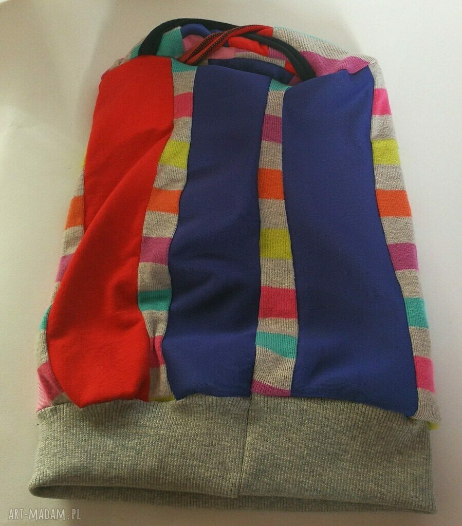 Czapka patchworkowa Smerfetka z podszewką - rozmiar uniwersalny