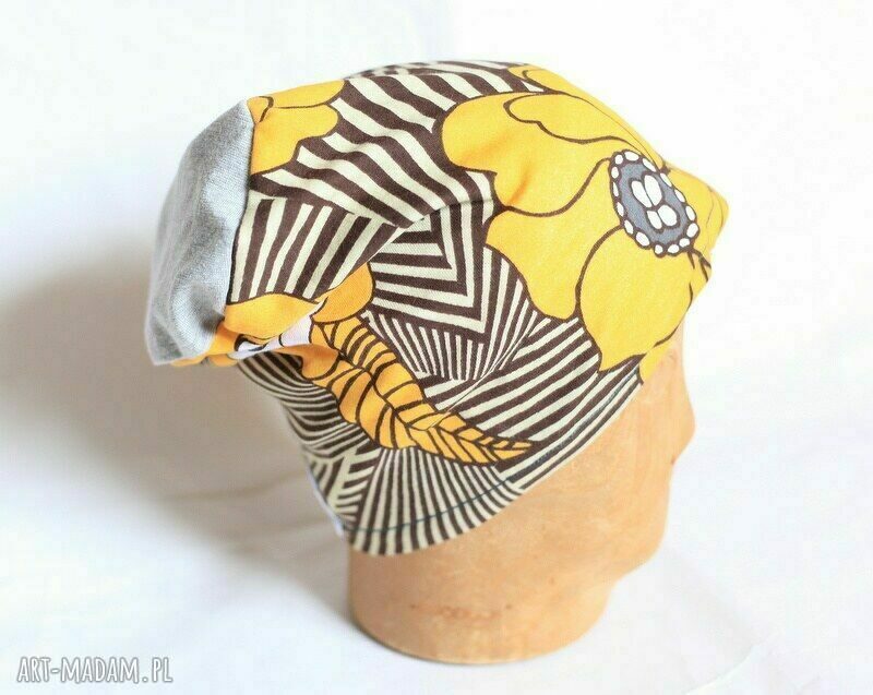Czapka etno blond rozmiar S 54 cm - nierozciągliwa