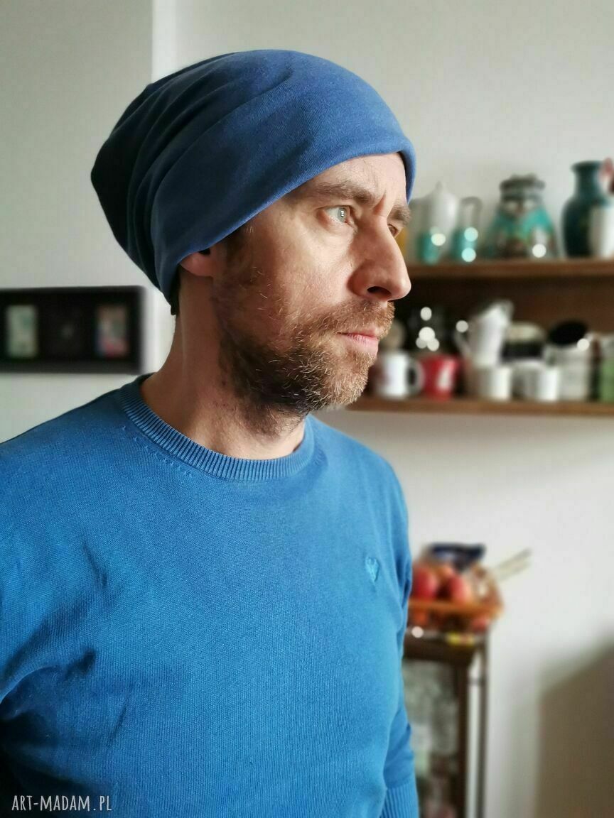Czapka Smerfetka turkusowa unisex na podszewce - rozmiar uniwersalny