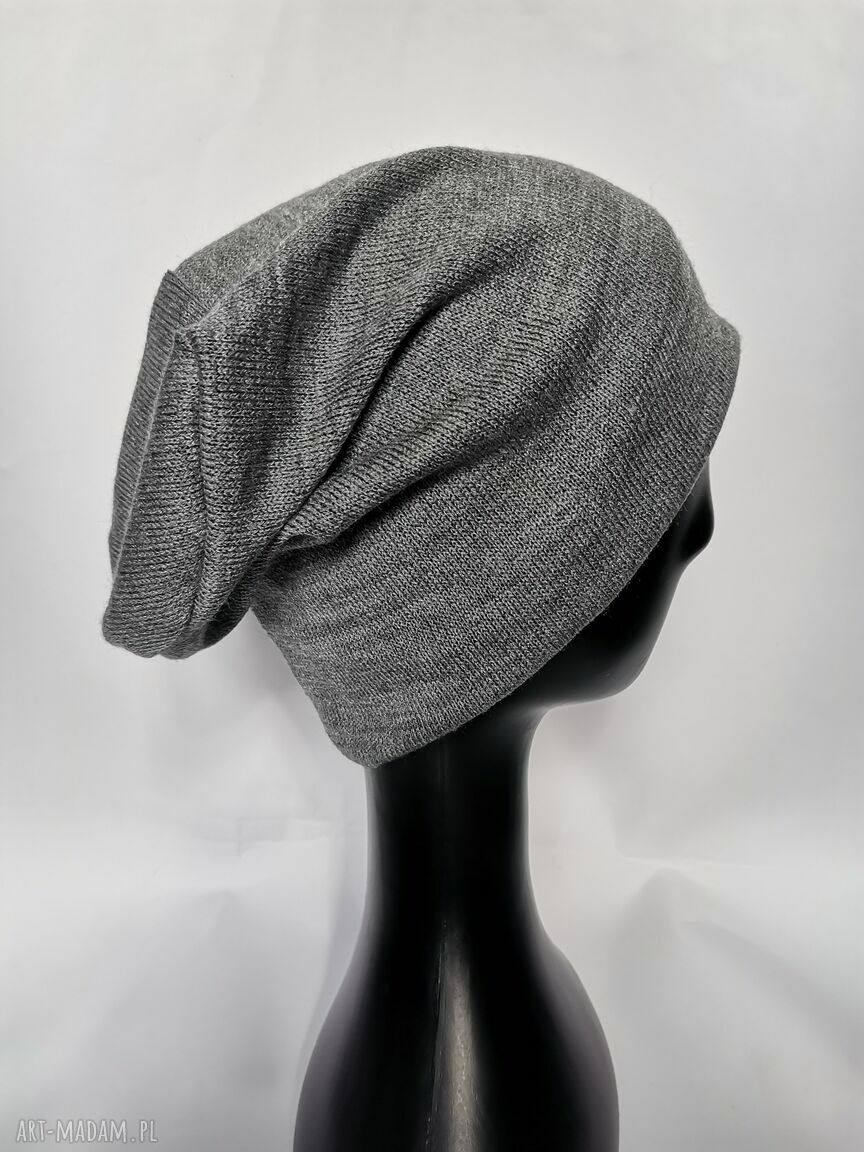 Czapka Szaraa Smerfetka Unisex One Size na podszewce