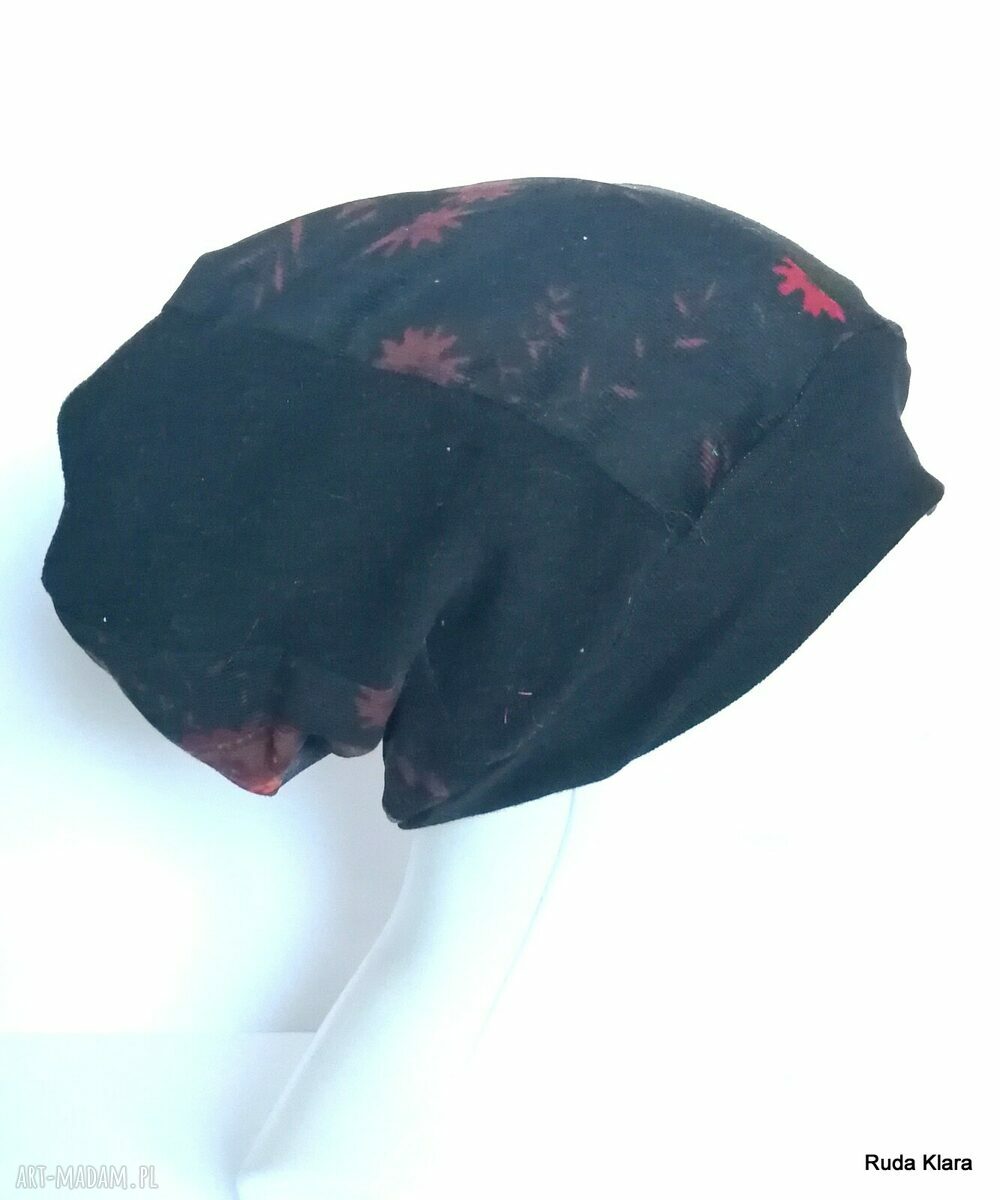 Czapka turbanowa etno boho patchwork Box T1 na podszewce (59 cm)