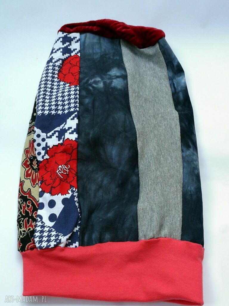 Czapka turbanowa etno boho patchwork - ręcznie szyta na podszewce