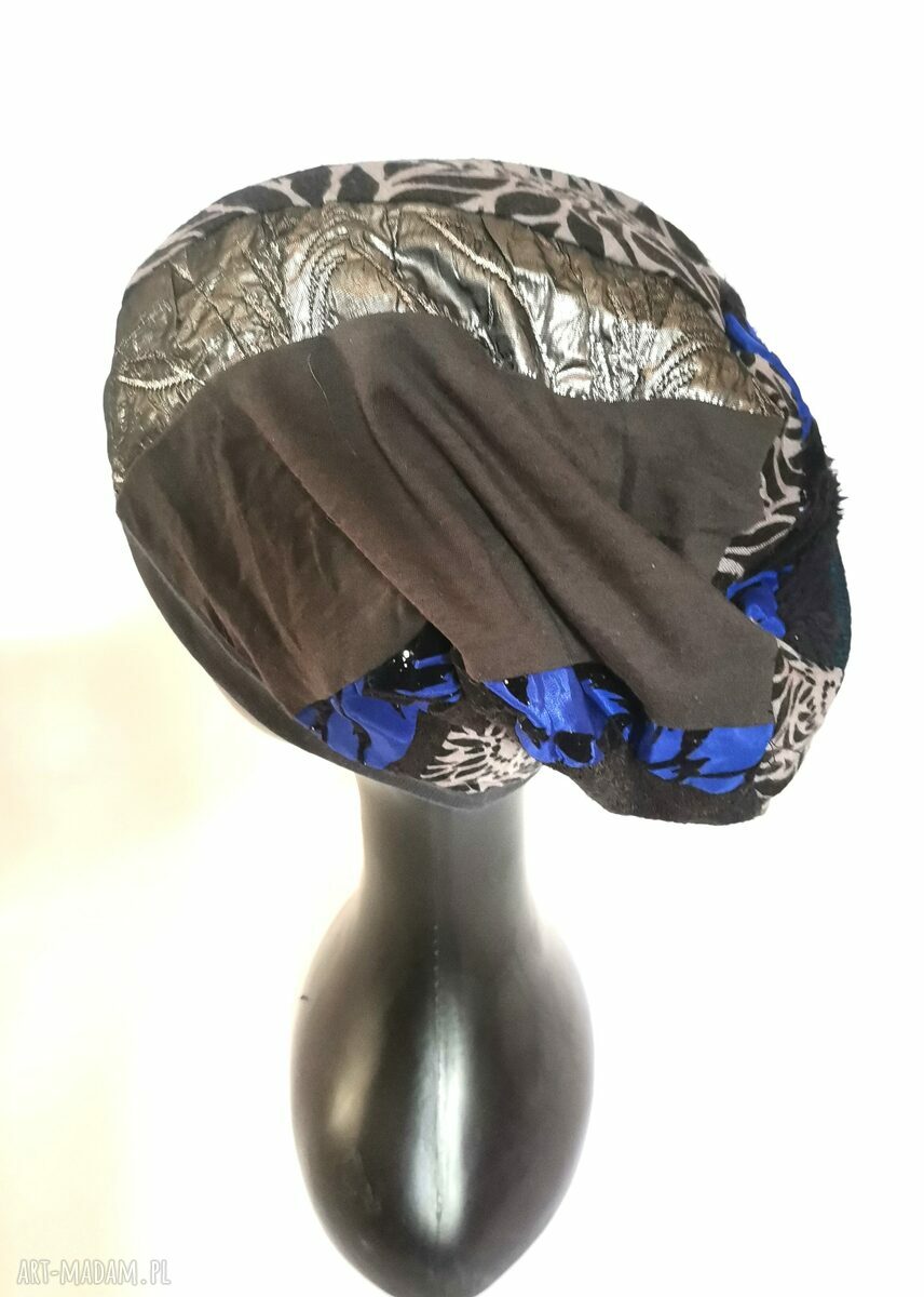 Czapka boho na podszewce - wiosenna uniwersalna Ruda Klara (Box 33)